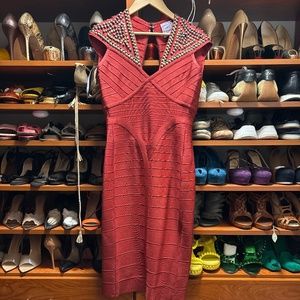Herve Leger long dress